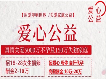 泌阳捐卵助孕生子 爱心志愿者招募